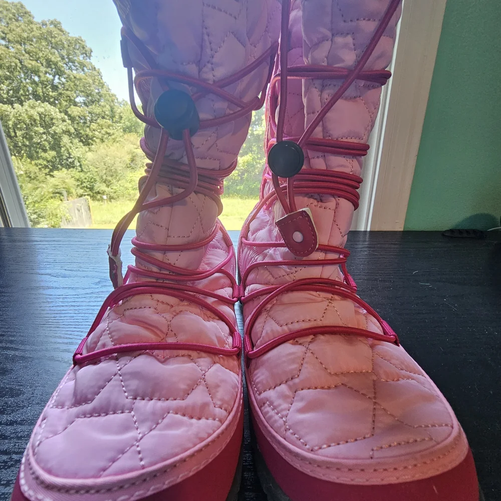 Northside Pink/Hot Pink/Gray Winter Boots Big Kids Sz 4